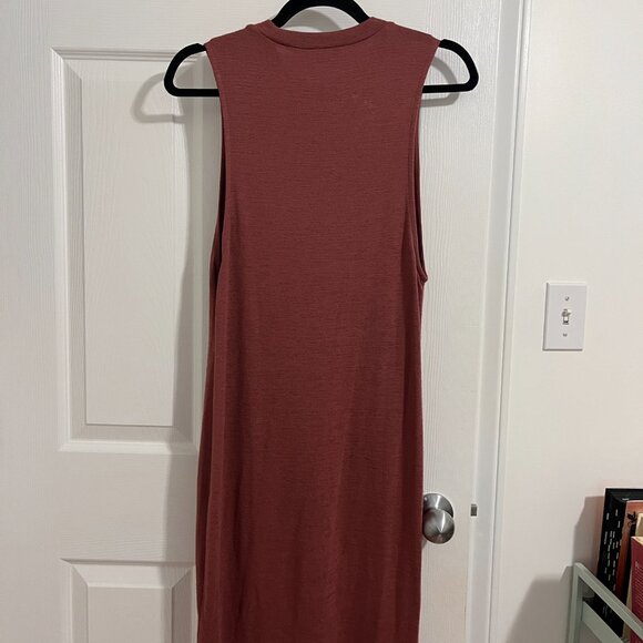 Aritzia - Wilfred Free - Pink Bodycon Cotton Midi Dress - Size M - Picture 3 of 3